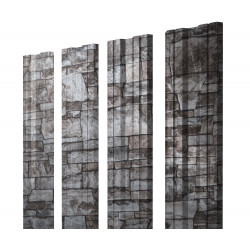 Штакетник Twin 0.45 Print Elite Fine Stone TwinColor Штакетник Twin 0.45 Print Elite Fine Stone TwinColor